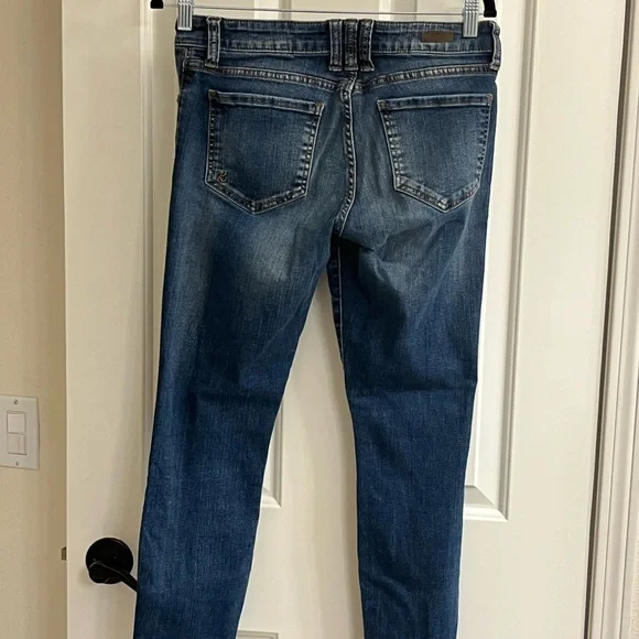 Kut from the Kloth Classic Blue Women's Toothpick Skinny Jeans Size 4 - Picture 2 of 10